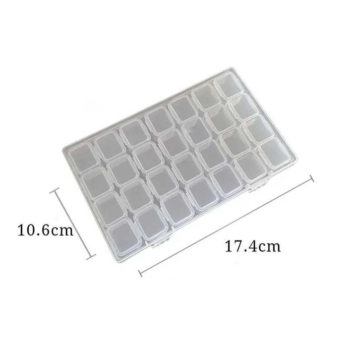 Пластиковый контейнер, органайзер для хранения на 28 ячеек