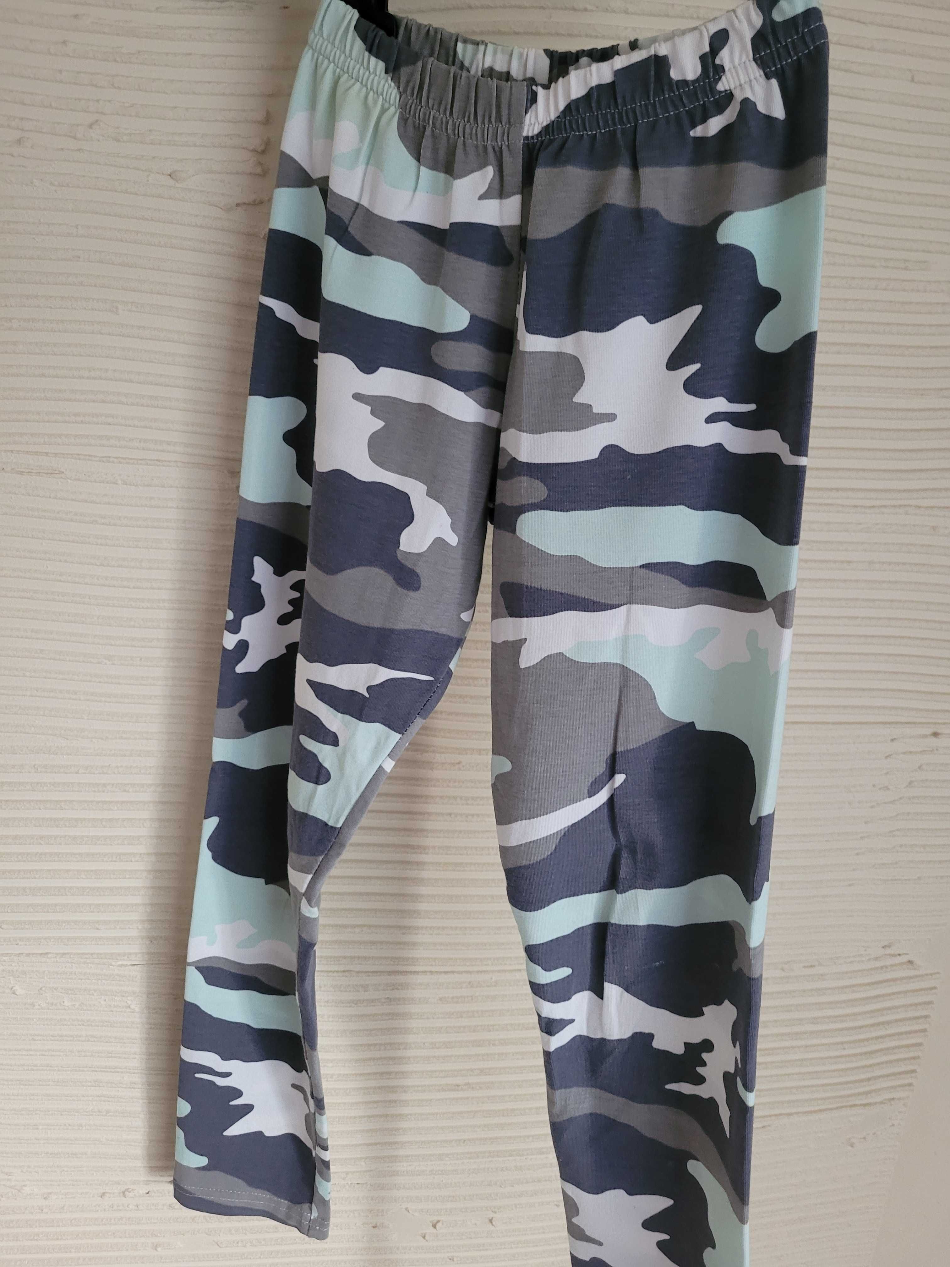 Legginsy moro r. 140 JAK NOWE polskie Kropek