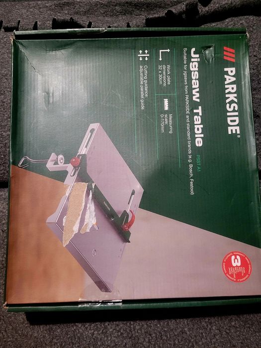 Stół stalowy do wyrzynarki parkside PSST A1