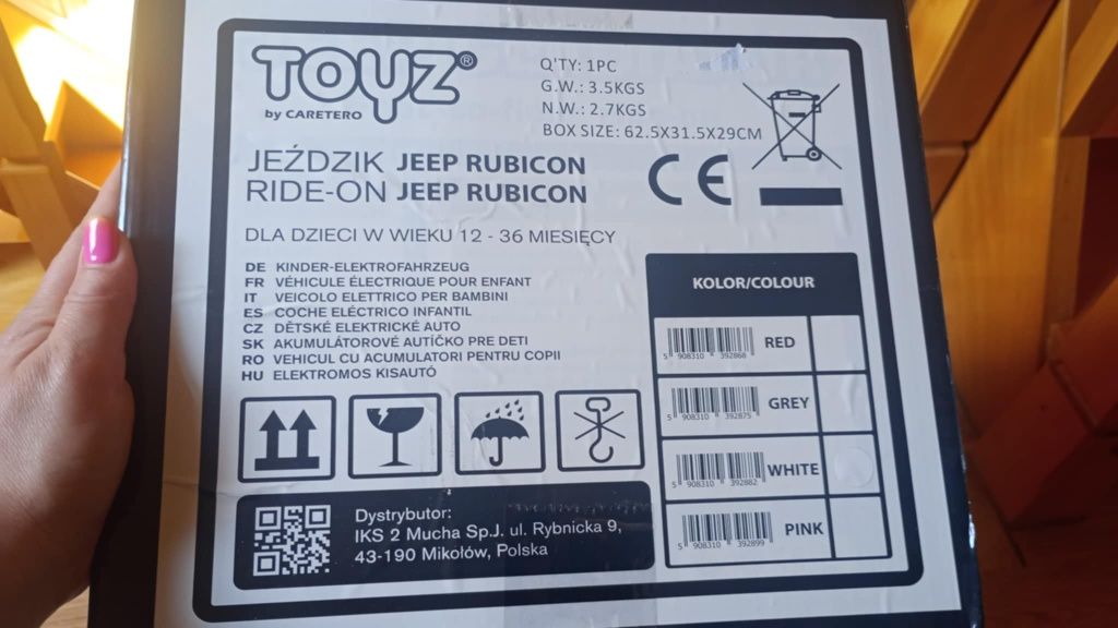 Jeździk Jeep samochodzik