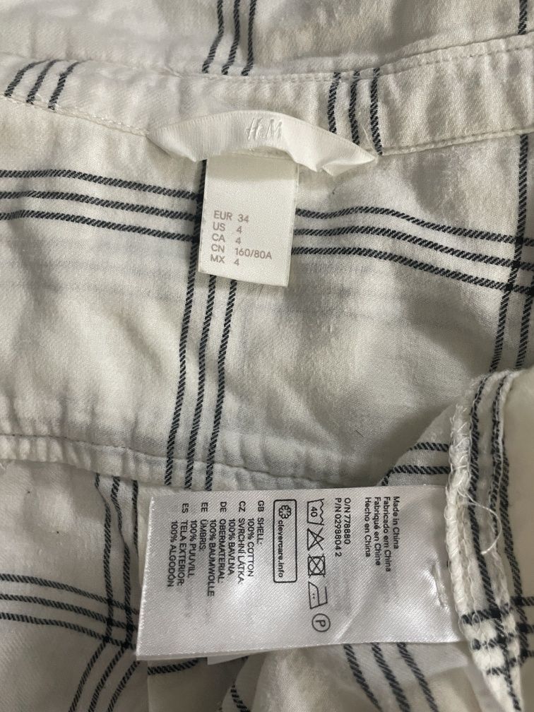 Koszula damska w krate rzm XS H&M