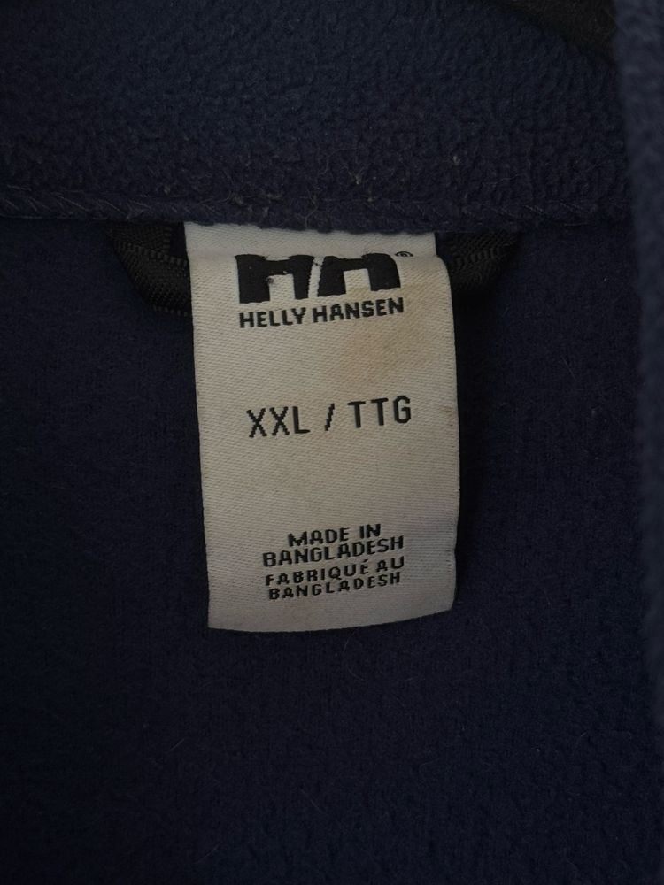 Polar Helly Hansen XXL granatowy Plus size logowany polartec