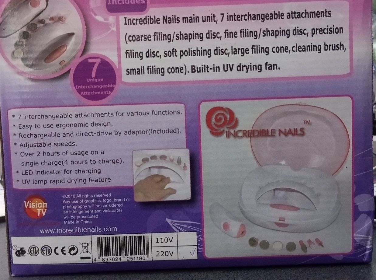 Прибор для маникюра и педикюра Incredible nails