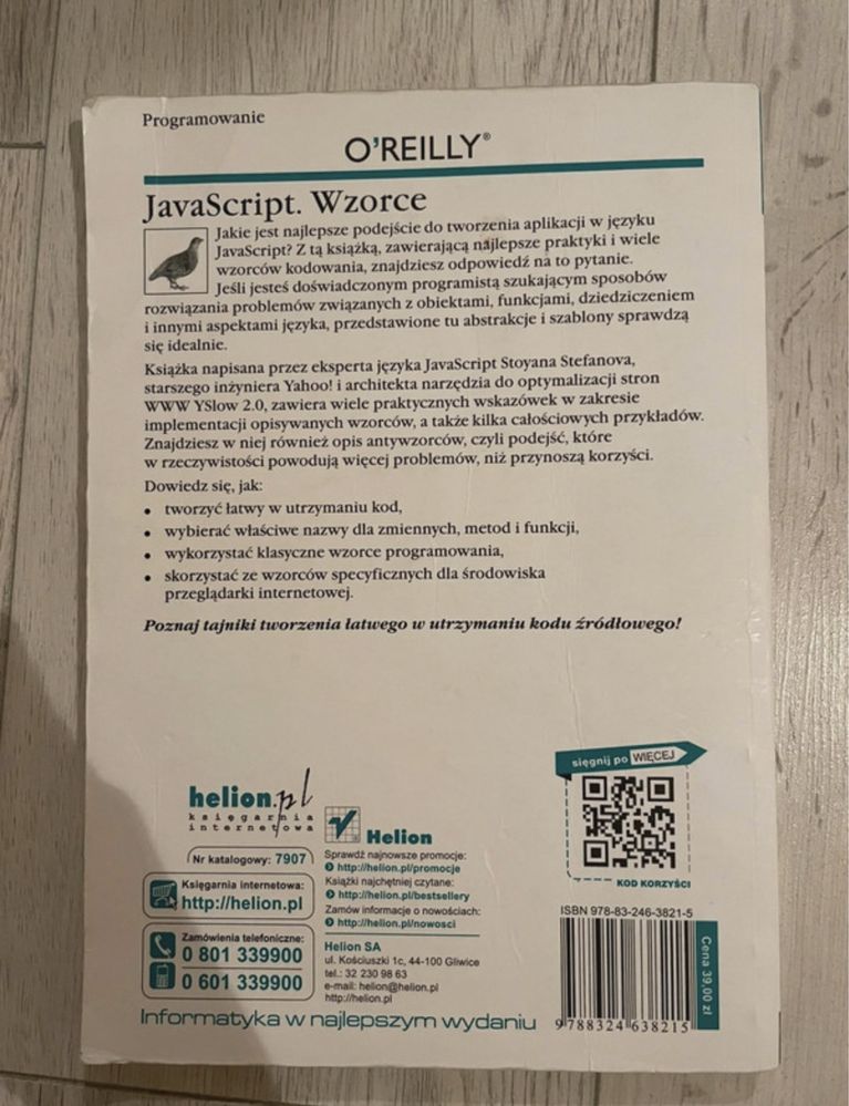 Zestaw książek wydawnictwa O’Reilly i Helion