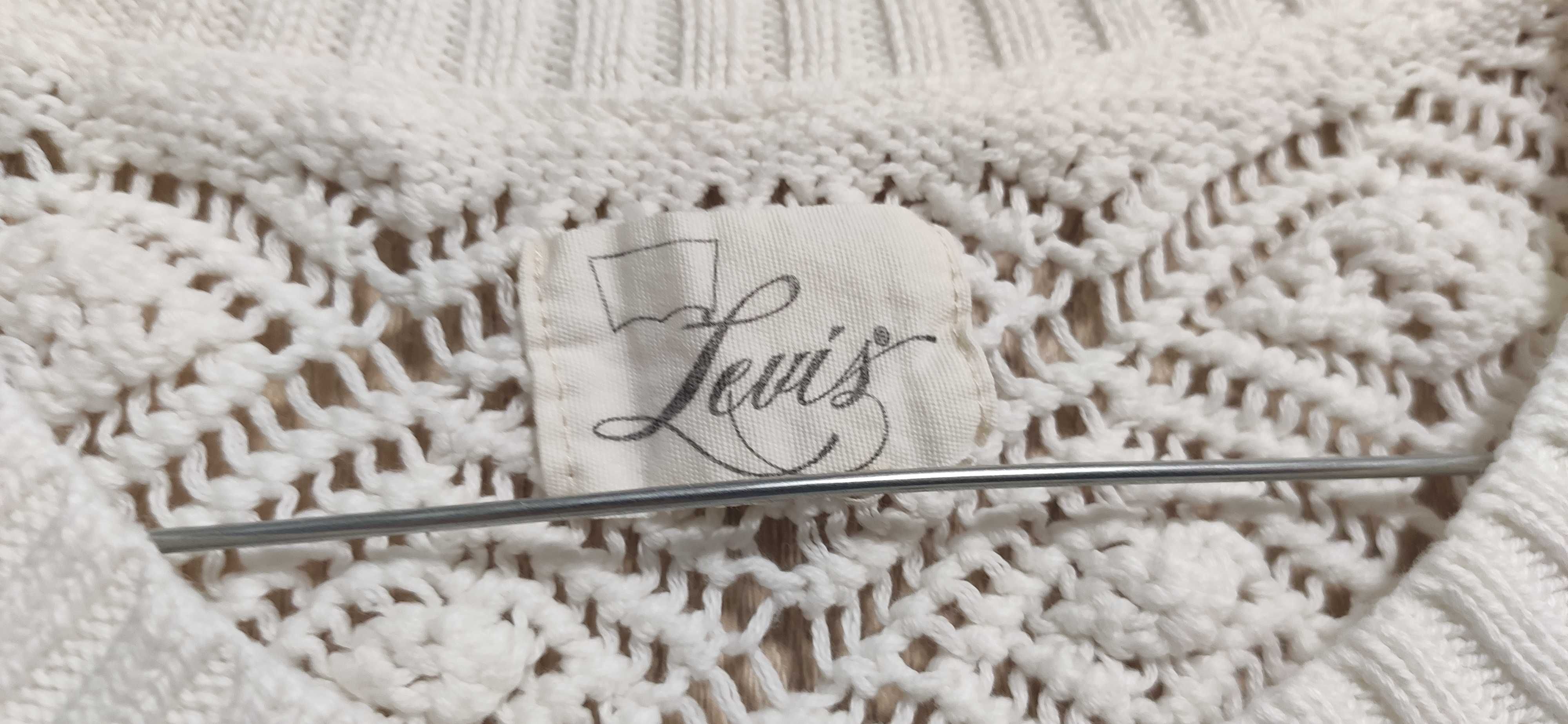 Ażurowy kremowy sweterek Levi's 36/38 nowy