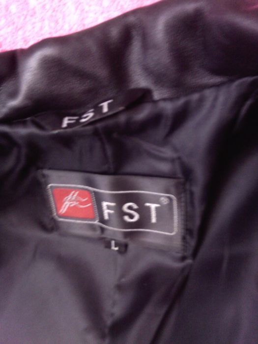 Натуральный кожаный плащ-куртка, р.44-46