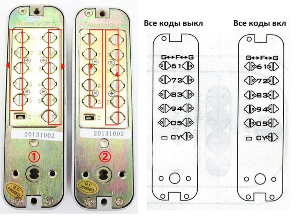 LOCKY 20-S Замок Дверной Кодовый Механический Цифровой Врезной Дверь