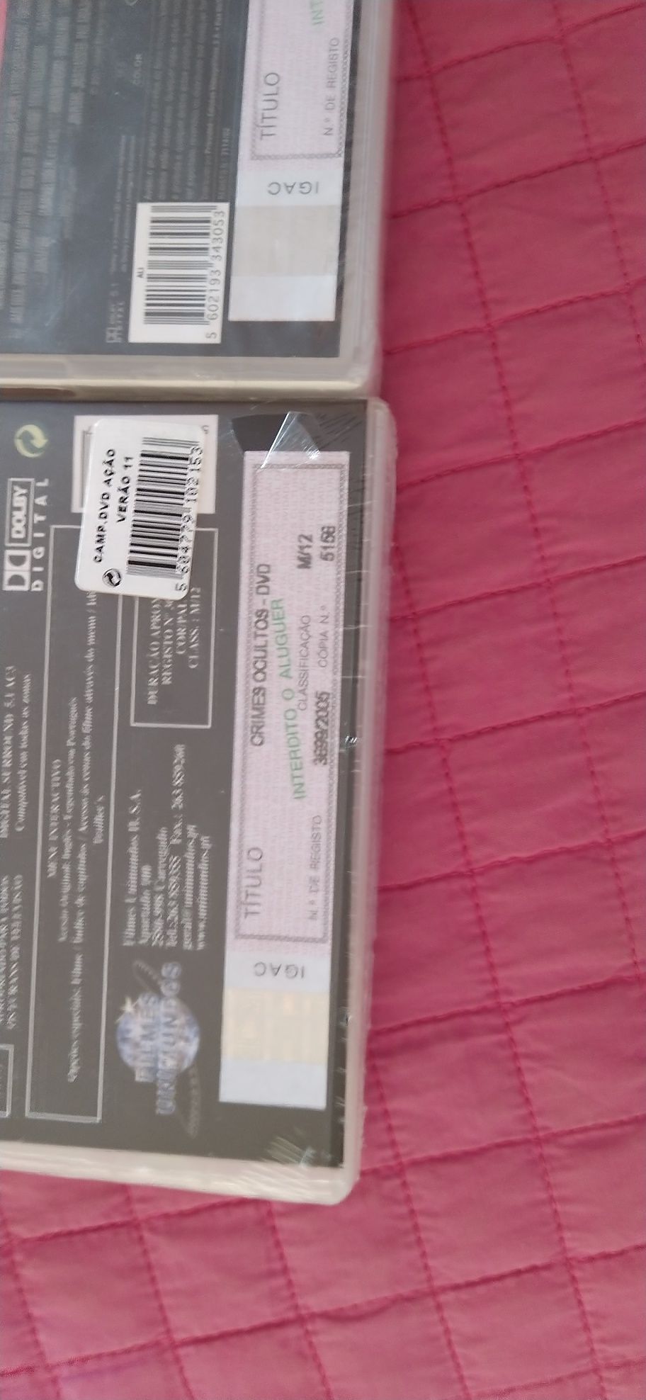 3 DVDs novos, preço lote