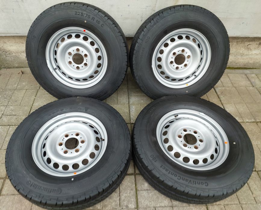 Диски +шини  Нові r16C  225-75  6.5J et54 Continental 2024рік  Усилені