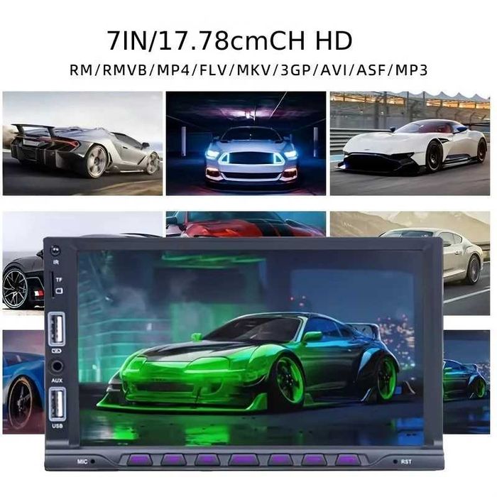 Автомагнітола Acodo 7018B 7"дюймів сенсорний екран Bluetooth з пультом