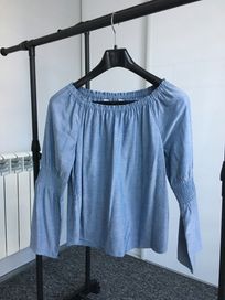 Niebieska bluzka/bluzeczka Hiszpanka - H&M