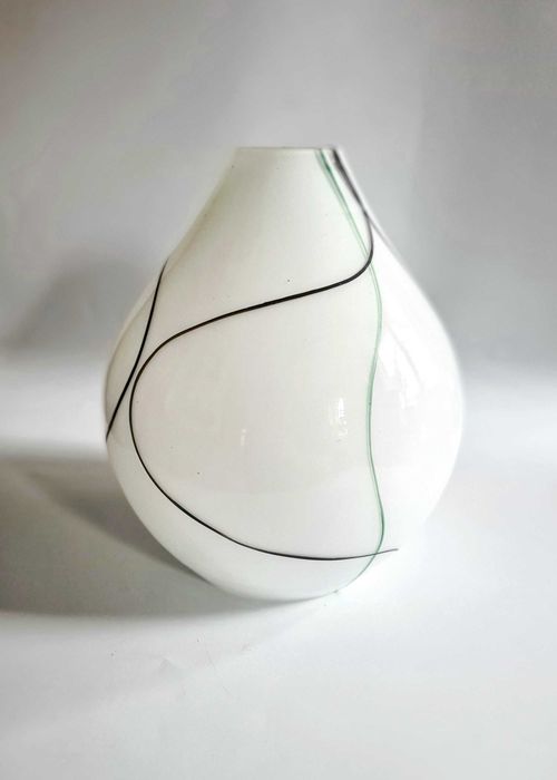 Klosz do lampy new look lata 50 PRL, malowany