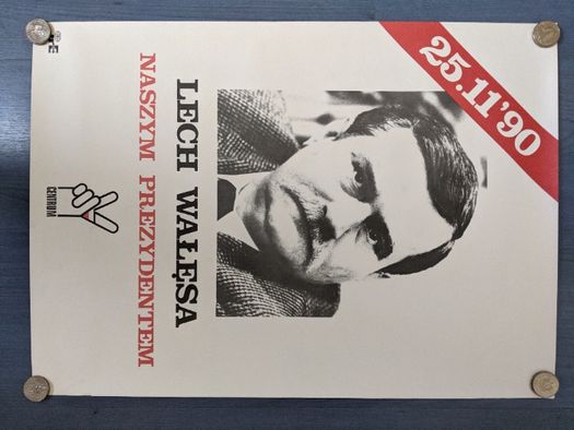 Plakaty oryginalne z roku 1990 - Lech Wałęsa