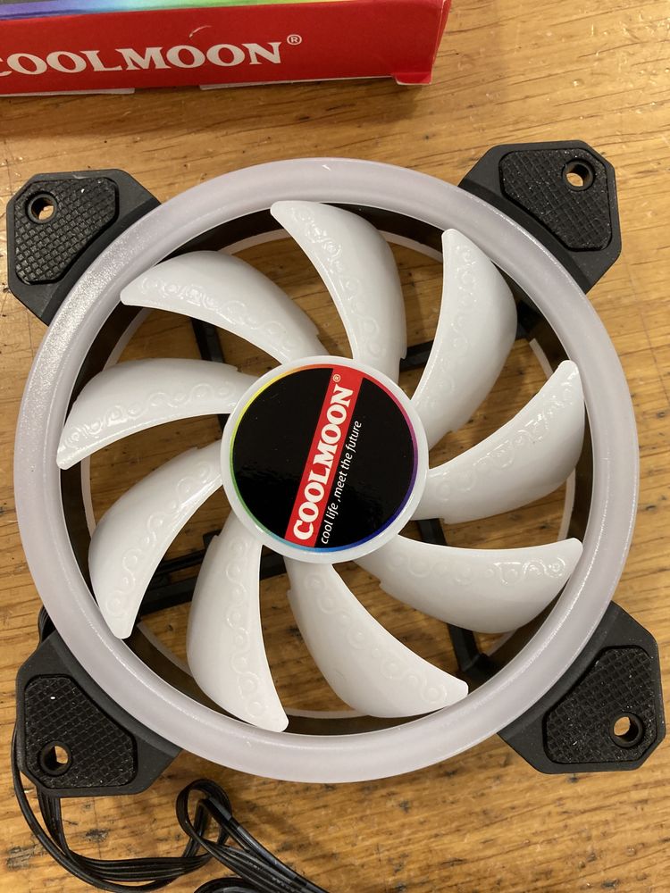 Cooler RGB 120mm PC ventilador Coolmoon - Novo