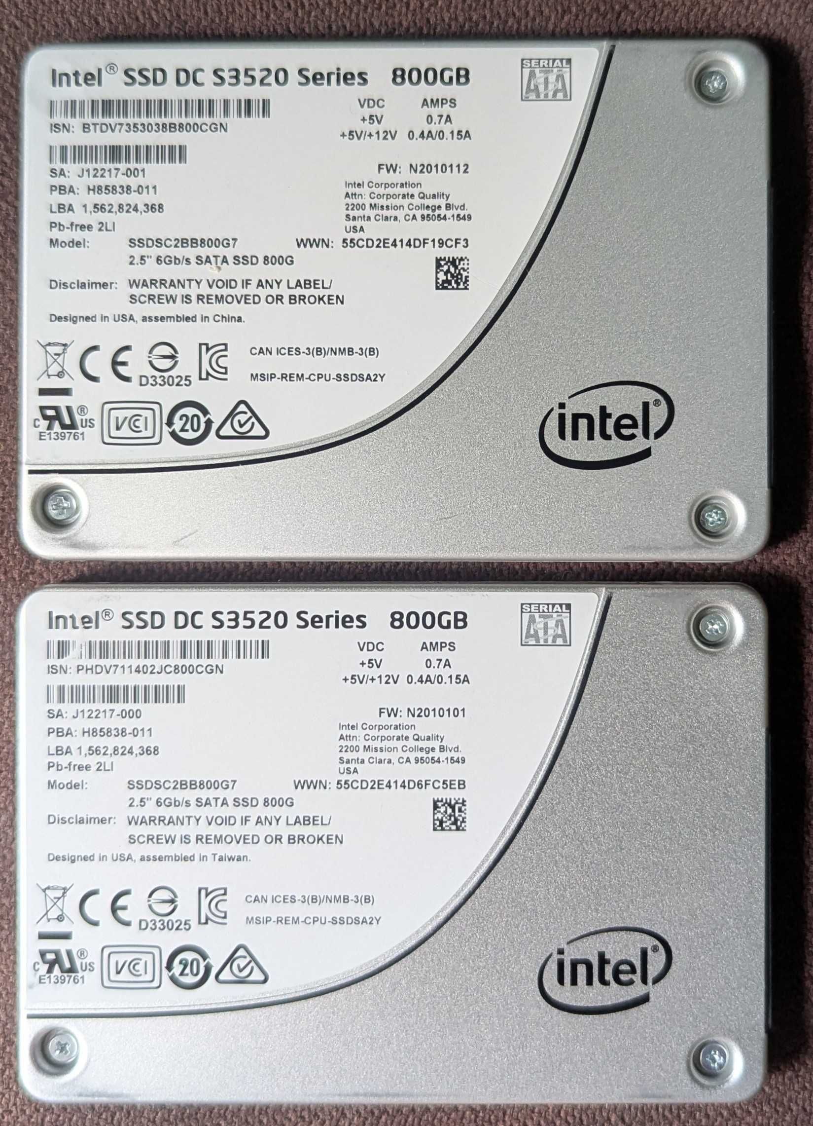Intel DC 480-600-800 MLC Enterprise !!!