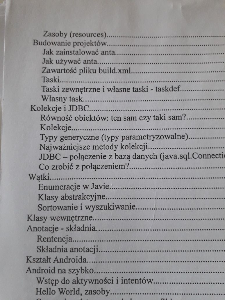 Notatki informacje programowanie Java informatyka