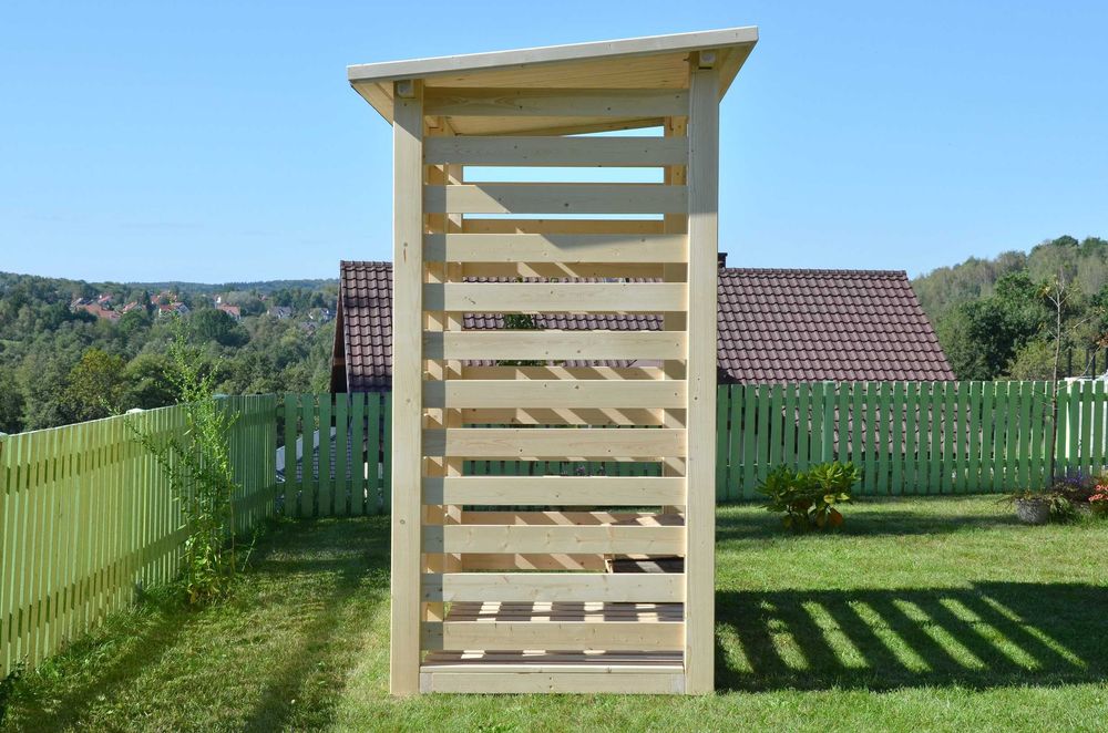 Solidna drewutnia wiata schowek na drewno 4m3 (złożona, transport) C24