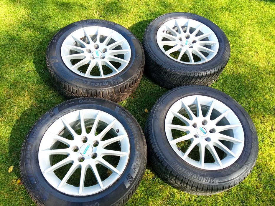 Oryginalne felgi 5x108 Volvo z oponami zimowymi 215/55 R16