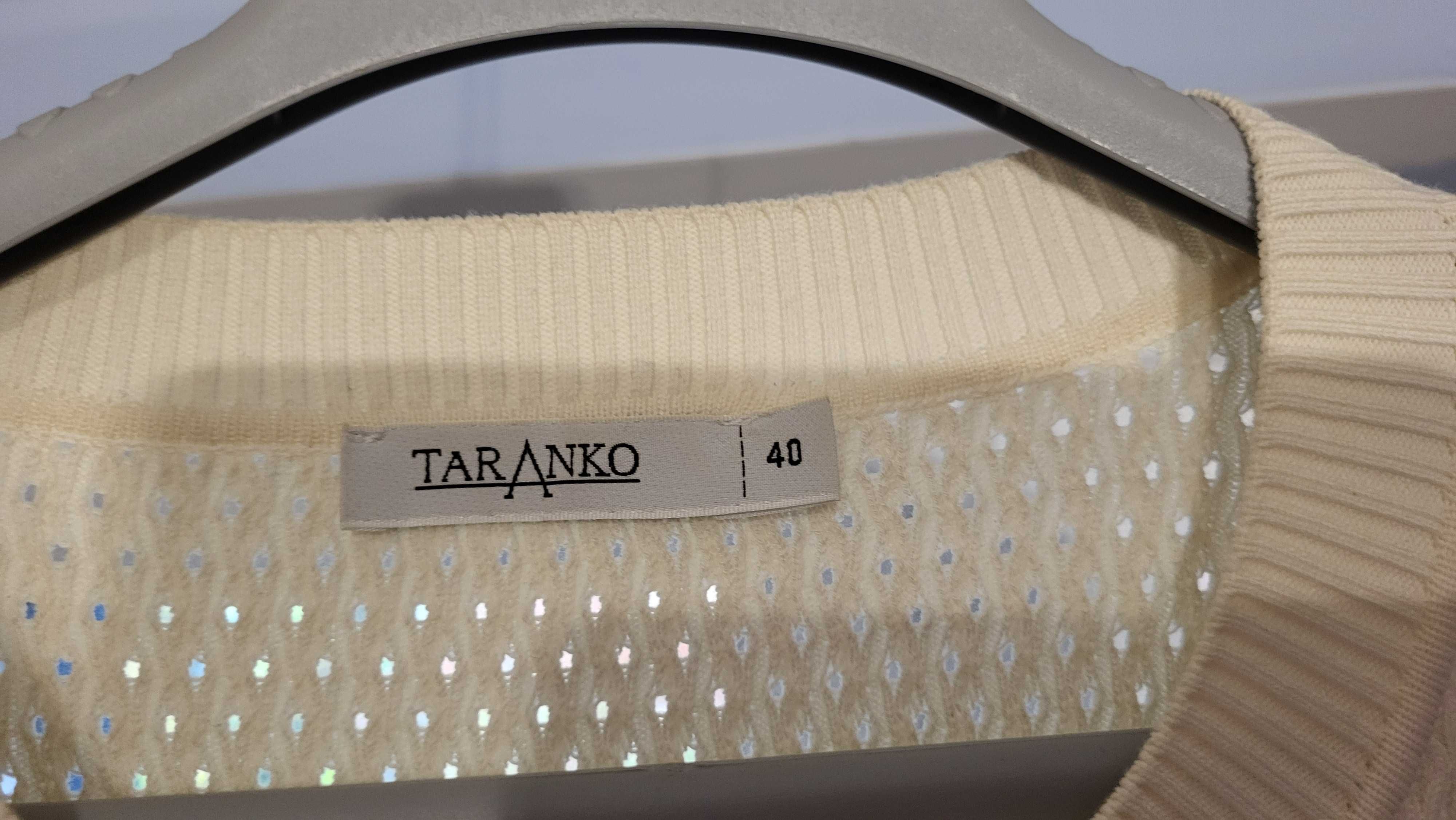 elegancki damski sweterek marki Taranko w kolorze kremowym