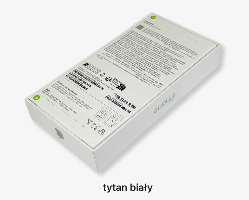 NOWY Phone 16 Pro Max 256GB Tytan Biały 5000zł Żelazna 89