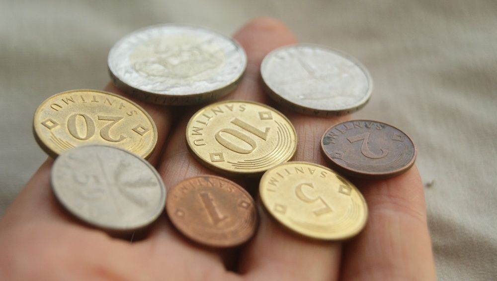 zestaw monet Łotwa