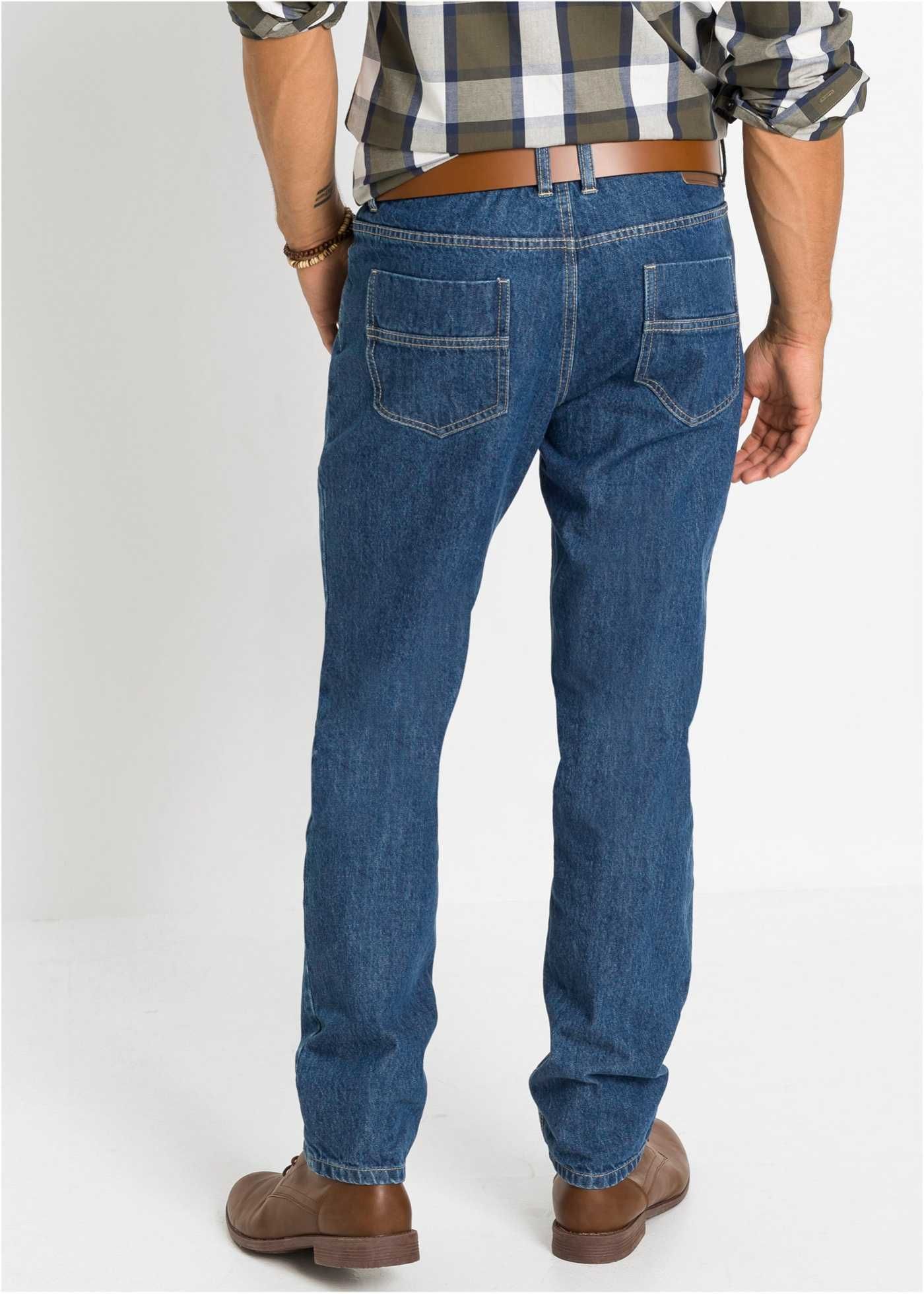 Jeans męskie klasyczne blau Rozmiar 40/32 ( 56 ) na niskie osoby.
