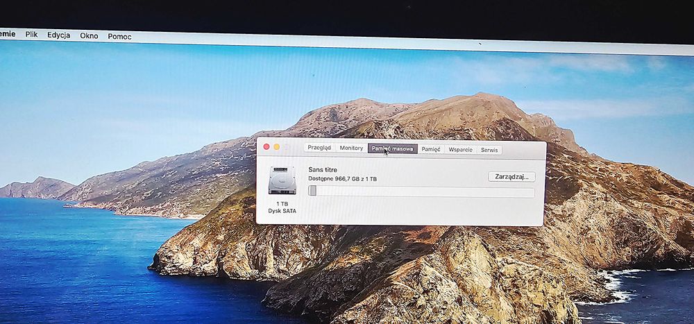 APPLE iMAC A1418 21.5'' i5-7360U 8GB DDR4 1TB SATA