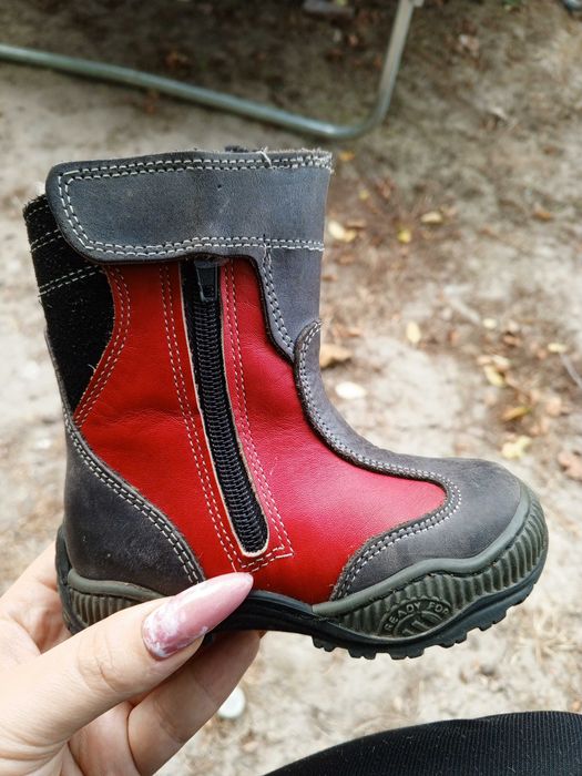 Шкіряні зимові ботінки 22р.
