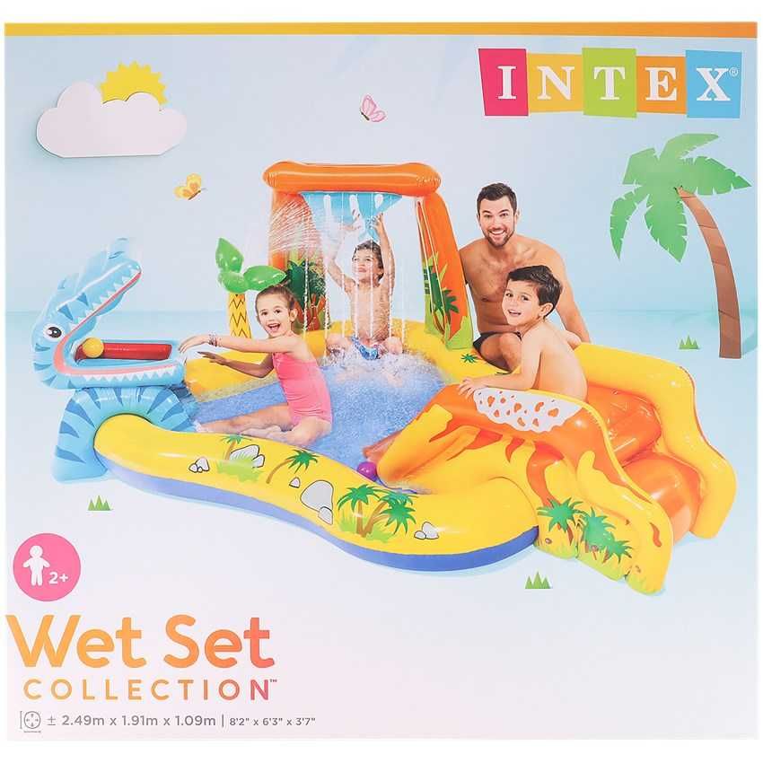 BASEN INTEX WODNY RAJ DLA DZIECI basen dmuchany do ogrodu 249x191x109