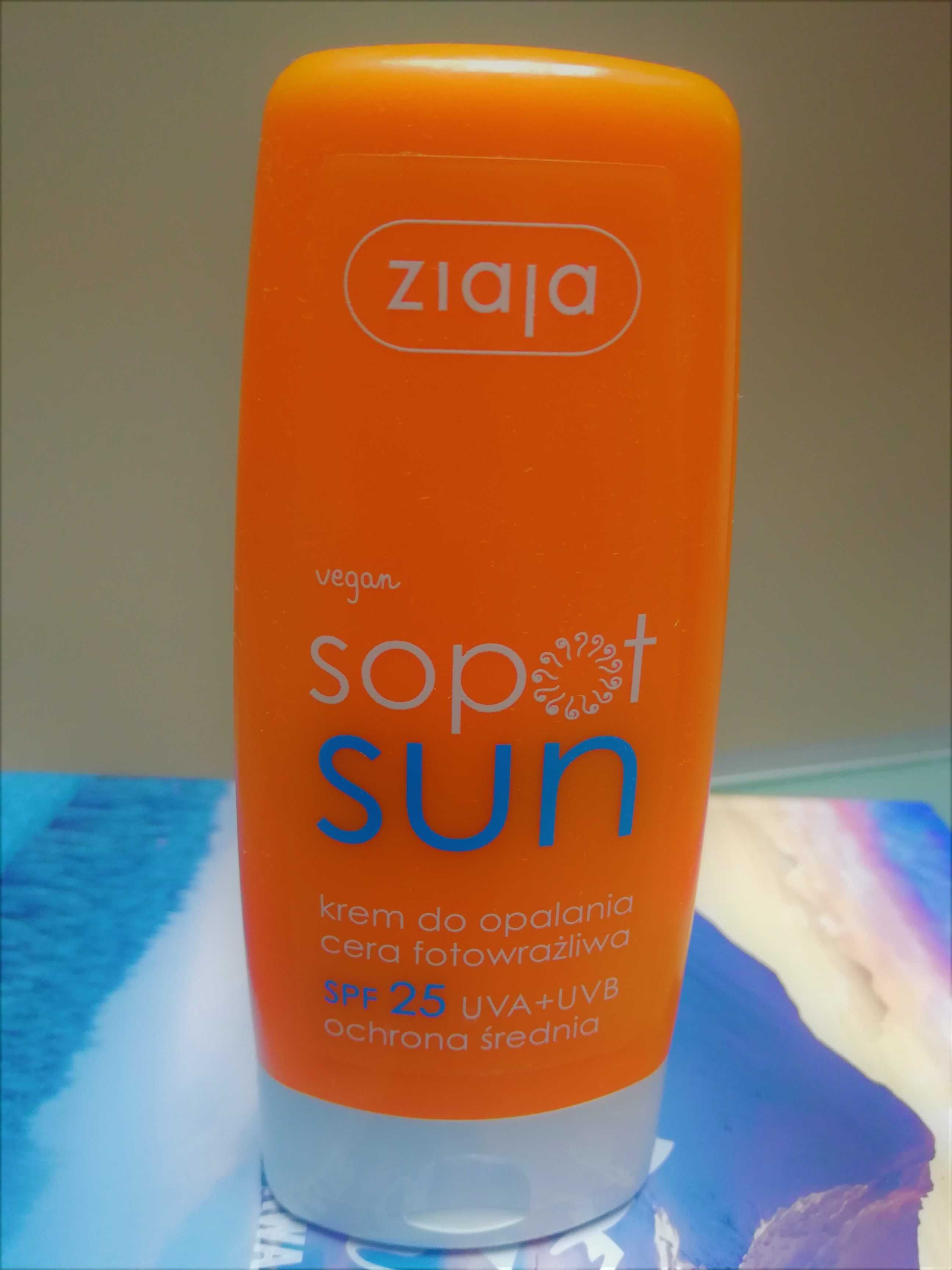 Krem SPF 25 / Ziaja SUN / nowy krem / do twarzy