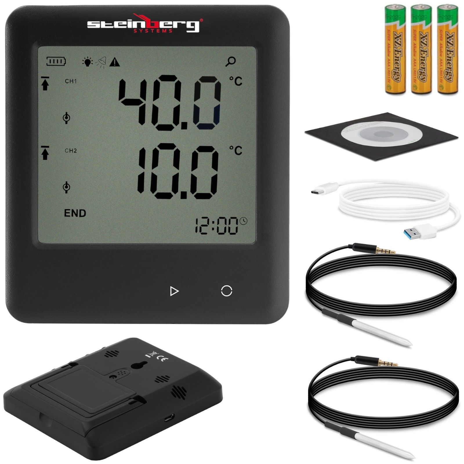 rejestrator temperatury termometr zakres -40 do