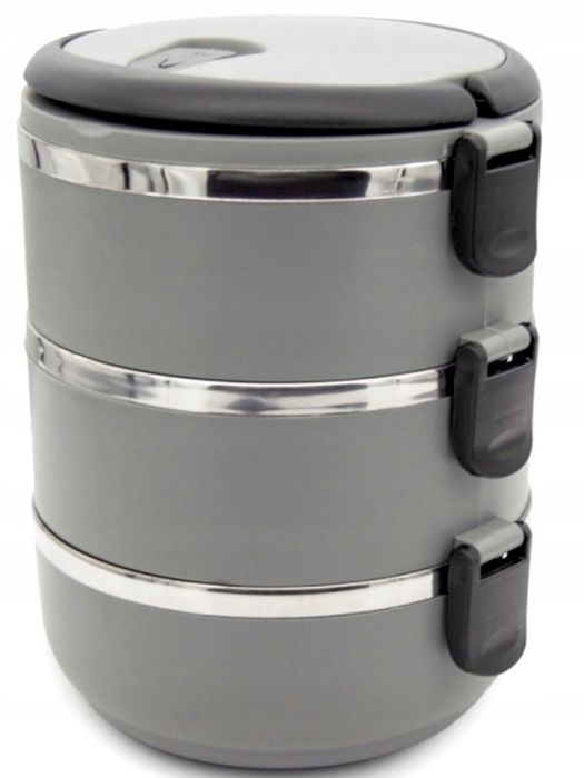 menażka obiadowa pojemnik termiczny trojak stal nierdzewna 3x400ml. /