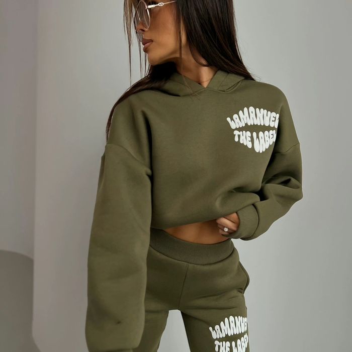 Komplet damski La Manuel Baddie XS S M L czarny beżowy khaki czekolada