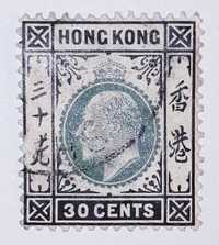 Hongkong. Znaczek Mi 69 z 1903 roku. Kasowany.