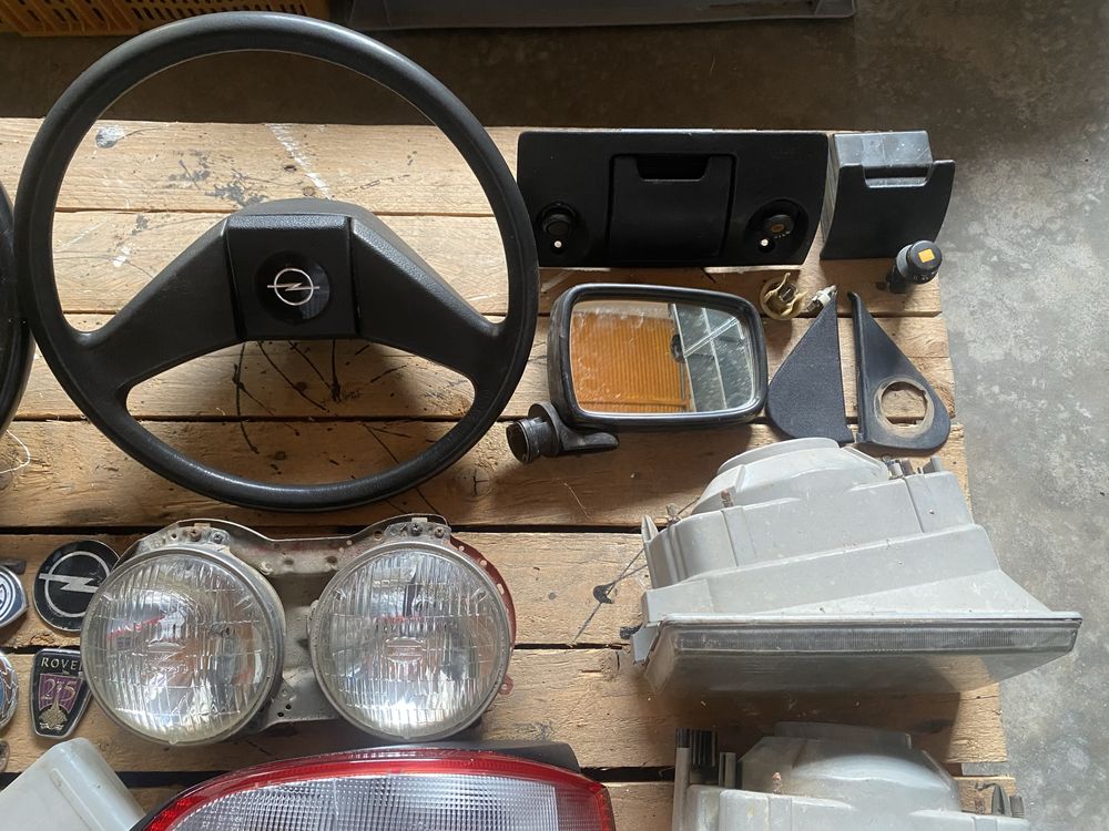 Peças BMW E34, Opel Kadett D, volante faróis etc…|USADO