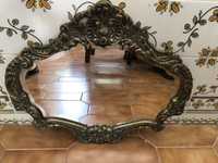 Espelho em bronze, classico vintage