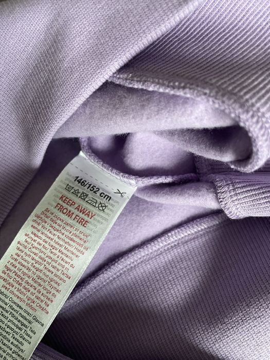 Dres dziewczecy 146/152 bluza i spodnie z kieszeniami lila fiolet nowy