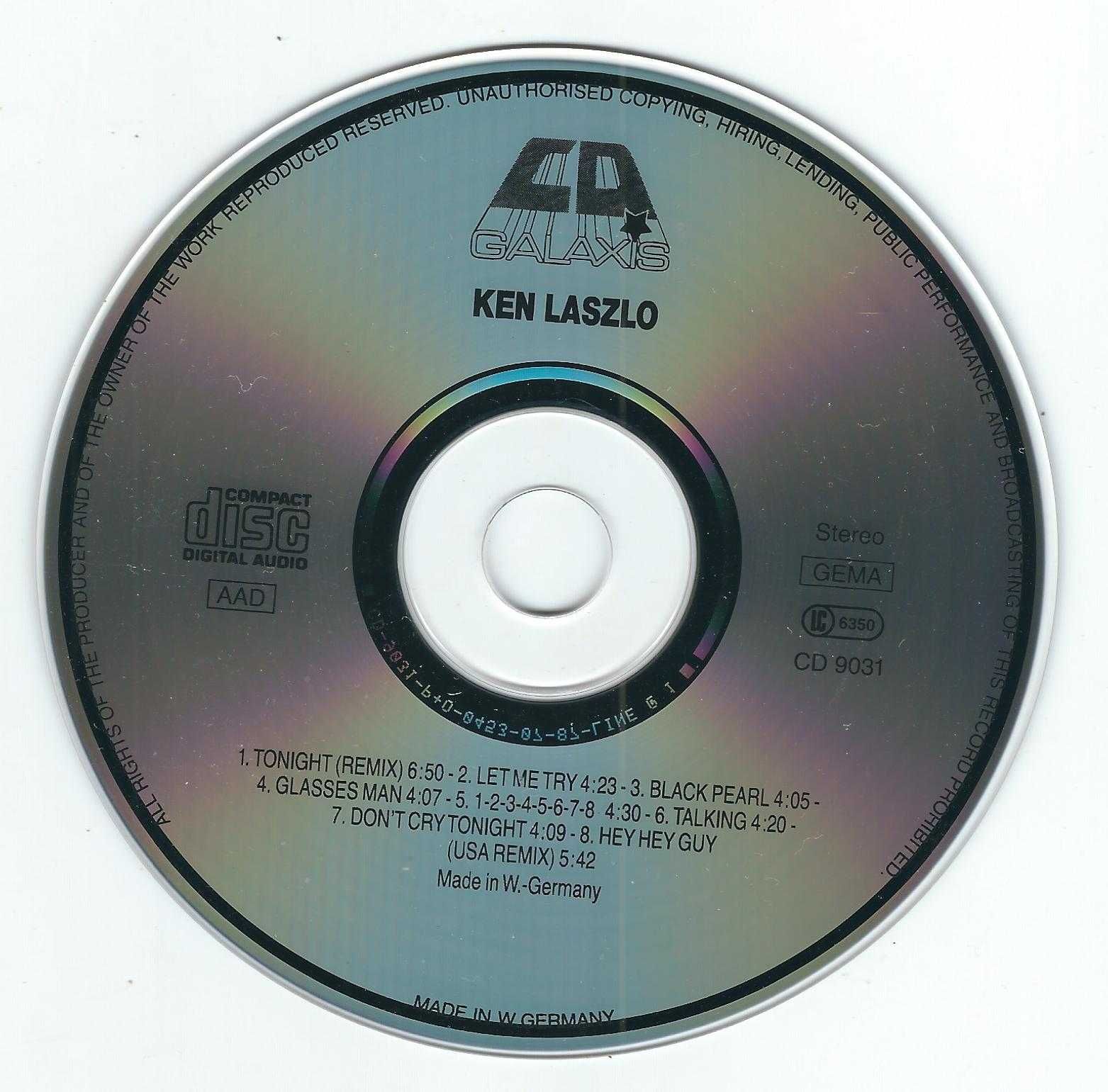CD Ken Laszlo - Ken Laszlo (1987) (Galaxis)
