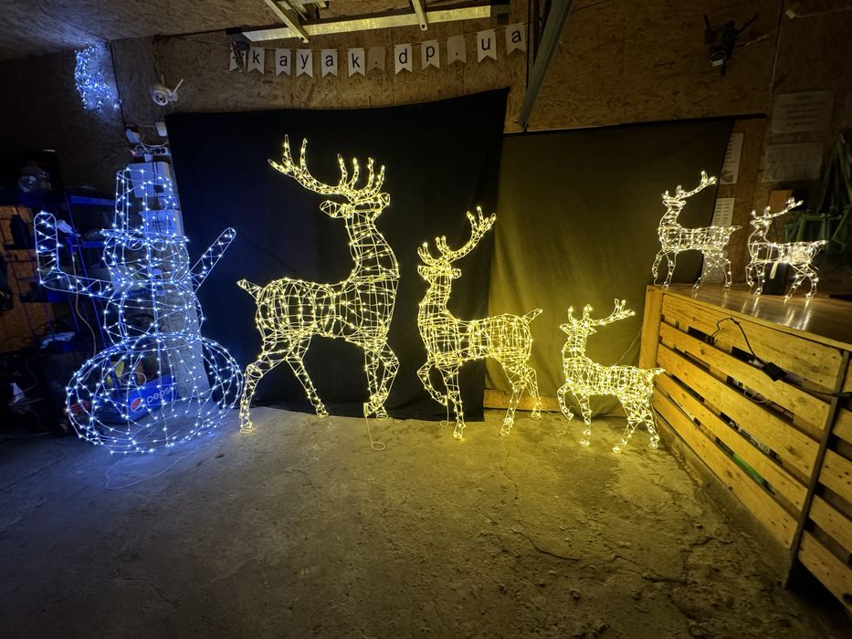 Найкраща новорічна фігура олень новорічный новогодний олень большой 3д