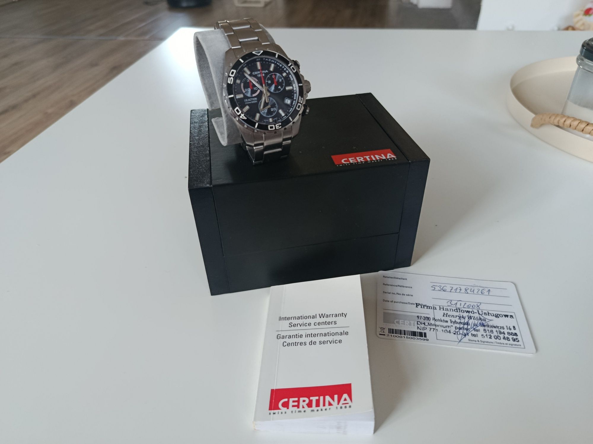 Certina Ds Action Zegarek Pełen komplet Jak Nowy