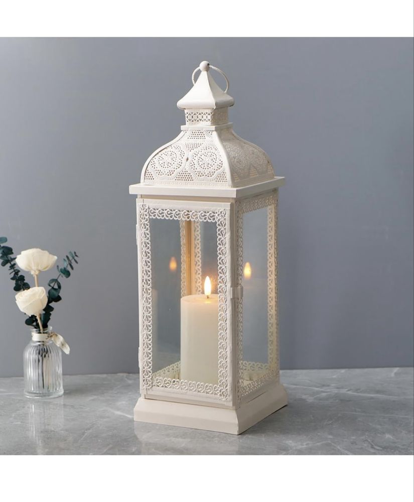 TRIROCKS Lampion w Stylu Rustykalnym, Metalowy
