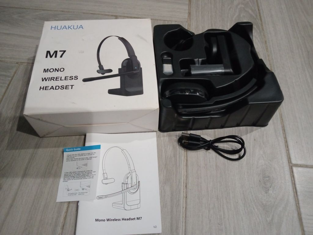 Słuchawki bluetooth z mikrofonem Huakua M7