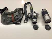 NIKON F55 + 1 Objectiva + Bolsa