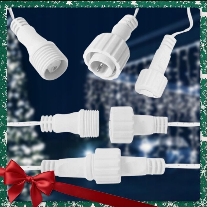 Sople LED 300 zimne 13,5m z efektem flash odporne IP44 kurtyna świetln