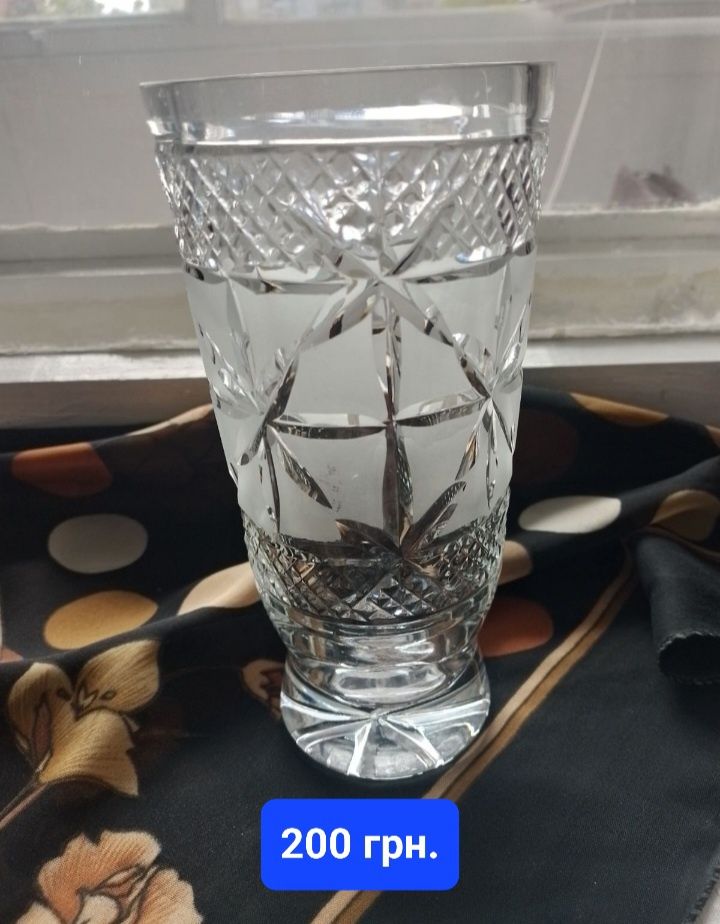 Хрустальная ваза для цветов, вазы
