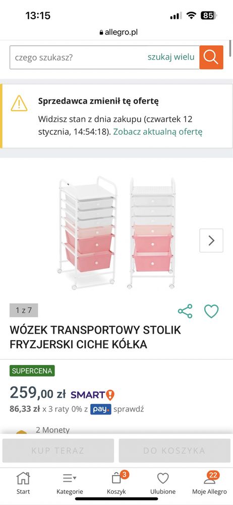 Pomocnik mobilny kosmetyczno/fryzjerski