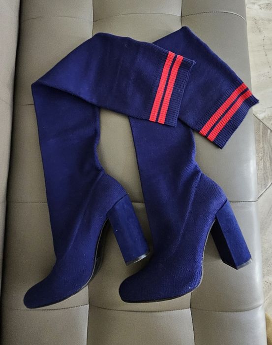 Чоботи сапоги ботфорти панчохи 40р.