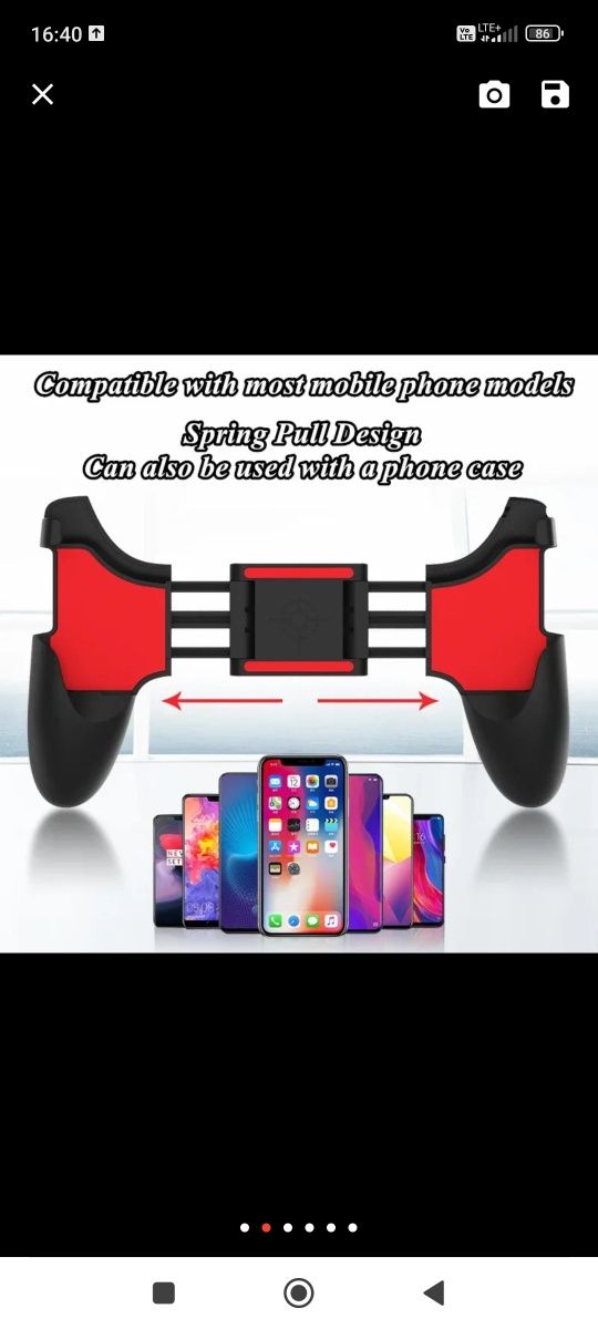 Game pad pad do grania na telefon smartfon uniwersalny