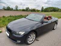 BMW Seria 3 BMW E93 Cabrio 2007 | Benzyna | Czarny | Brązowe skóry | Letnie+zimowe