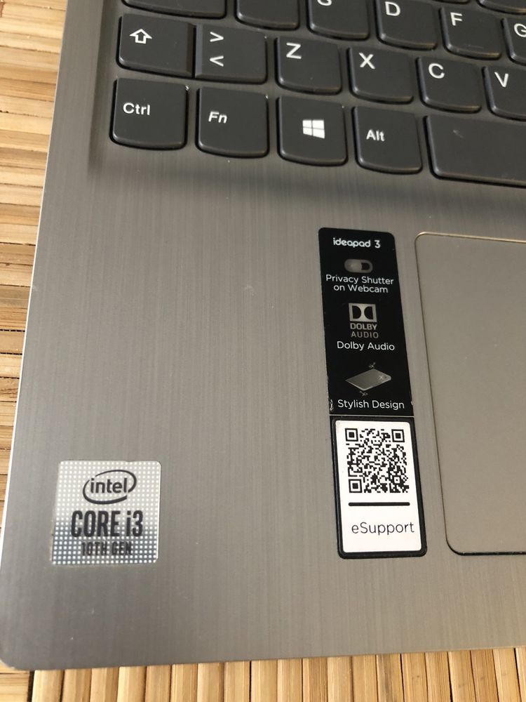 Ноутбук Lenovo IdeaPad3 Core i3-1005G1 8GB DDR4 SSD: 500 ГБ (як новий)
